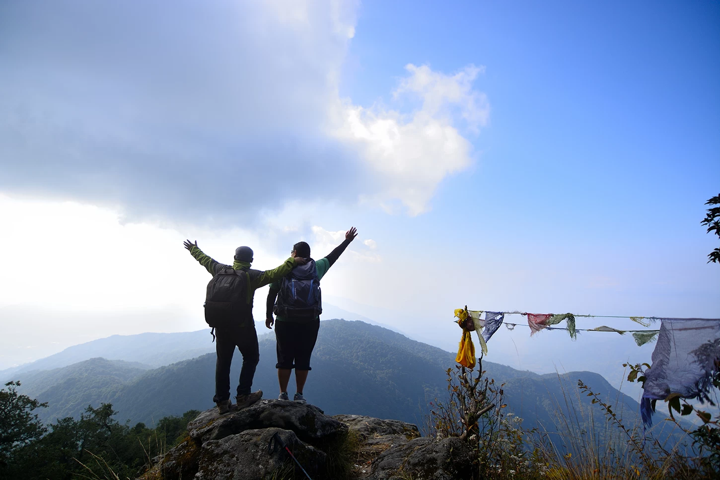 Walk Above Kathmandu. Forest Trails, Fresh Mountain Air, and Panoramic Langtang Himalayan Views.